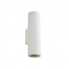 INL-37225 Carmona Up & Down Plaster Wall Light in White