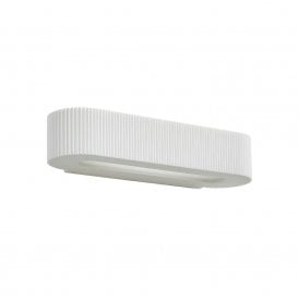 INL-37226 Getxo 2 Light Up & Down Plaster Wall Fitting in White