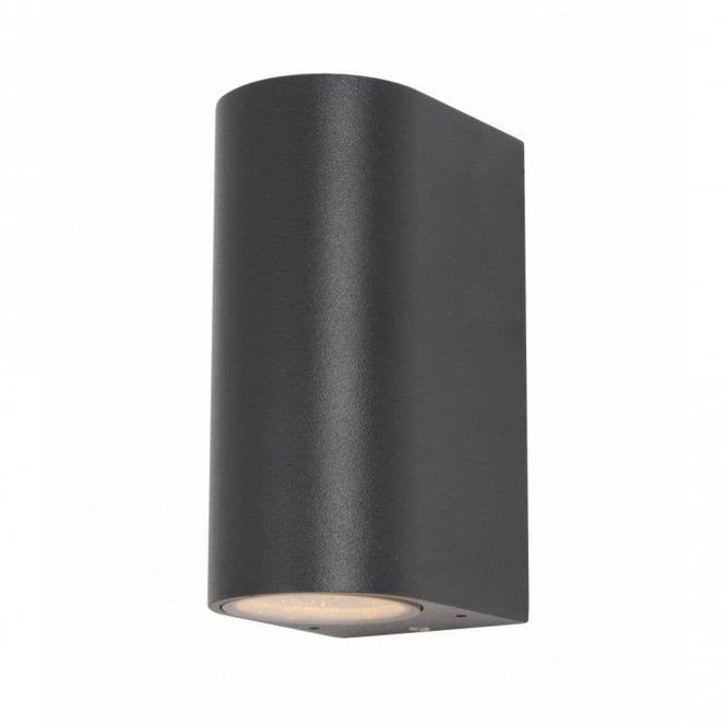 Forum Lighting Isis 2 Light External Up and Down Wall Fixture in a Black Finish