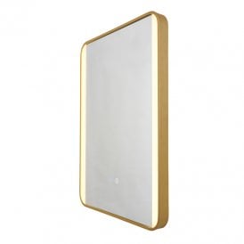 Lori LED Glass Touch Mirror Light - Satin Brass