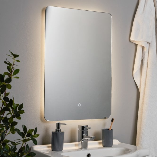 Forum Lighting Mar LED Glass Touch Mirror Light - White