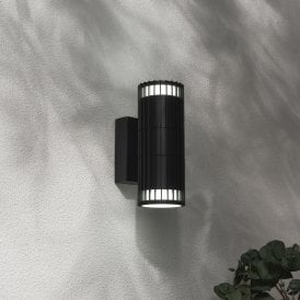 Muto Outdoor Up & Down Wall Light - Black