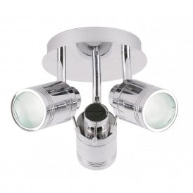 SPA-27405 Scorpius 3 Light Polished Chrome Spotlight with Adjustable Heads