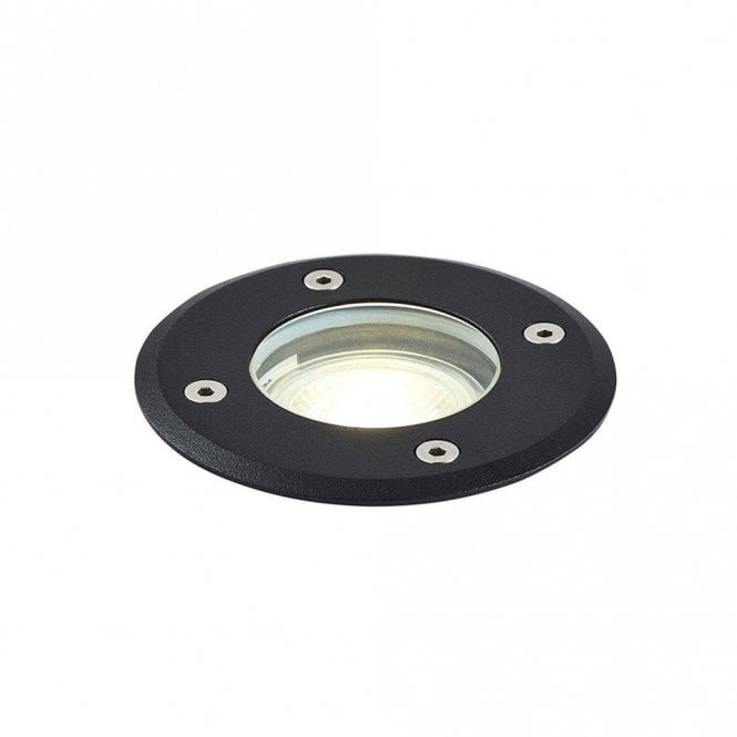 Forum Lighting ZN-20965-BLK Pan Single Light Stainless Recessed Steel Walk Over Ground Light in Black Finish