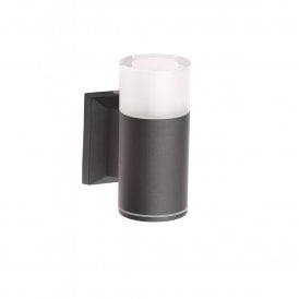 ZN-31766-BLK Ashby Single Light Colour Changing LED Outdoor Wall Fitting In Black Finish