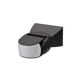 ZN-33579-BLK Dion Wall Mount Adjustable Motion Sensor in Black Surround