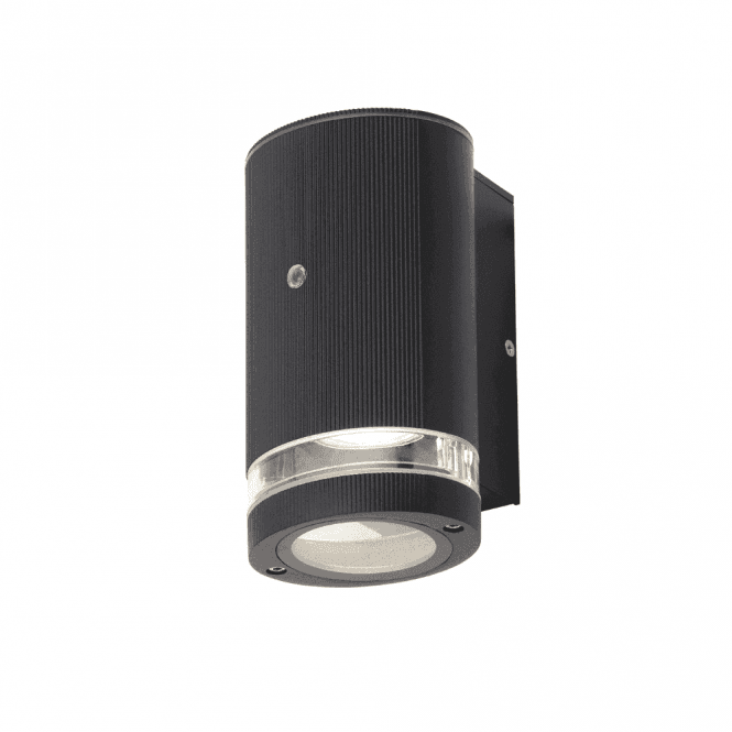 Forum Lighting ZN-35686-BLK Helix Outdoor Single Light Wall Fitting in Black Finish with Dusk till Dawn Sensor