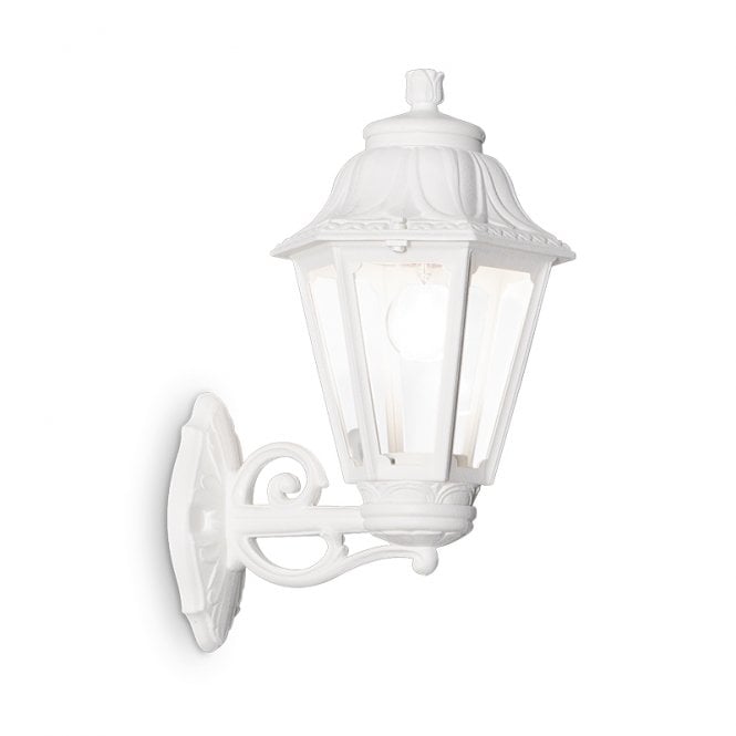 Fumagalli  Anna Large Single Light Outdoor Wall Lantern in White Finish