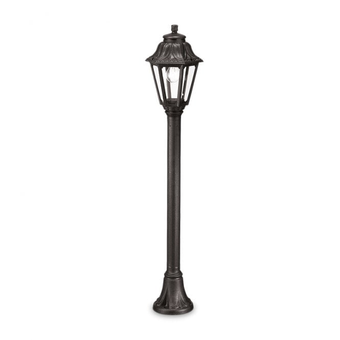 Fumagalli Anna Single Light Outdoor Post Light in Black Finish