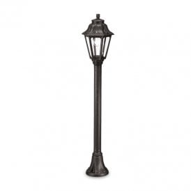 Fumagalli Anna Single Light Outdoor Post Light in Black Finish