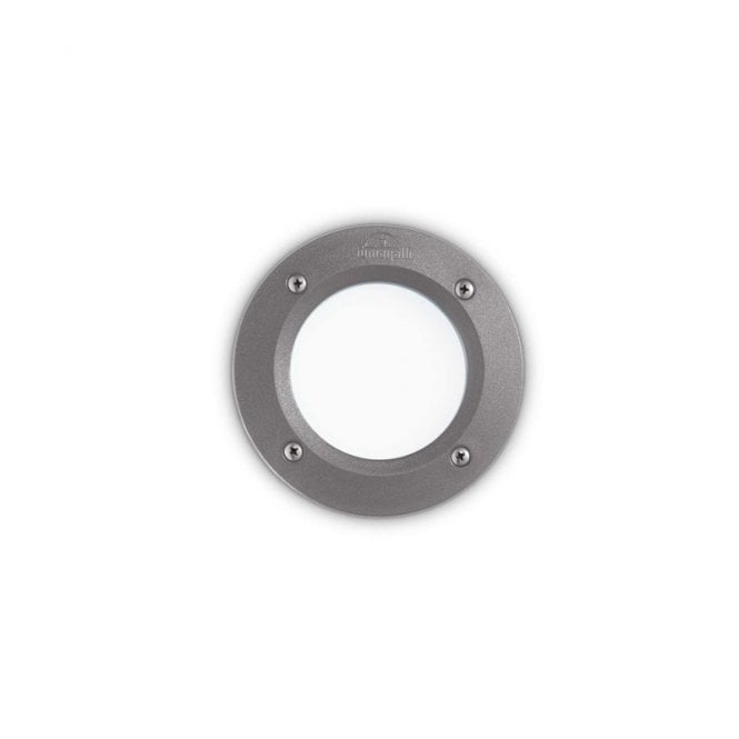 Fumagalli Leti Single Light Round Outdoor Recessed Wall Light In Grey Finish