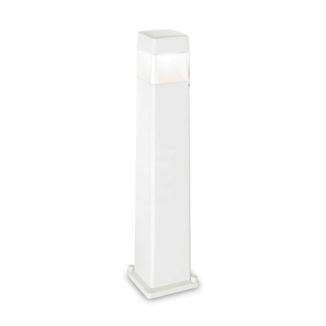 Fumagalli Single Light Elisa Outdoor Bollard Light In White Finish