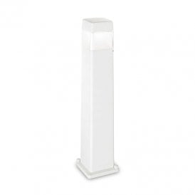 Fumagalli Single Light Elisa Outdoor Bollard Light In White Finish