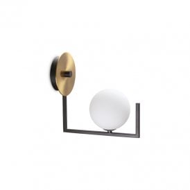 Birds Single Light Wall Light In Satin Brass Finish