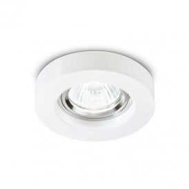 Blues Round Recessed DownLight in White Finish
