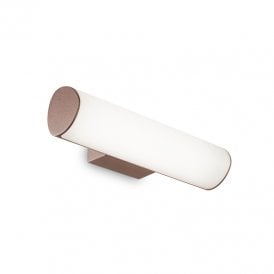 Etere Cool White Outdoor LED Wall Light In Coffee Finish