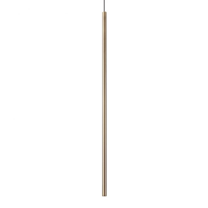 Ideal Lux Filo LED Ceiling Pendant Light in Satin Brass Finish