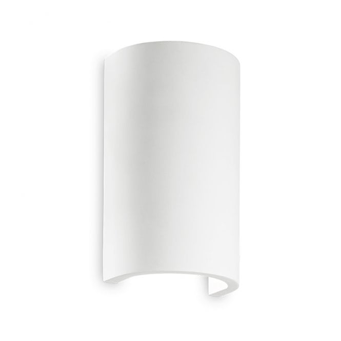 Ideal Lux Flash Single Light Round Flush Wall Light in a White Finish