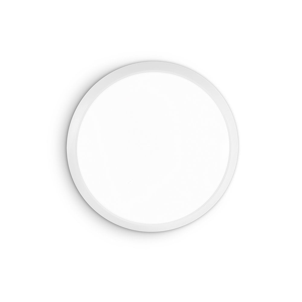 Ideal Lux Gemma LED Small Flush Ceiling Light in a White Finish N26524 ...
