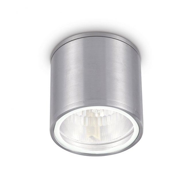 Ideal Lux Gun Flush Outdoor Downlight in Aluminium Grey Finish