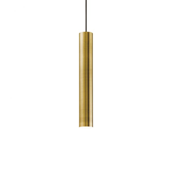 Ideal Lux Look Ceiling Pendant Light in Antique Brass Finish
