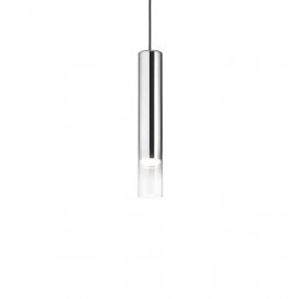 Look Single Light Ceiling Pendant Light In Chrome Finish