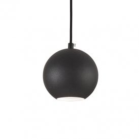 Mr Jack Small Single Light Ceiling Pendant in a Black Finish