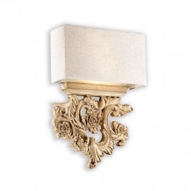Peter 2 Light Wall Fitting in a Brown Finish