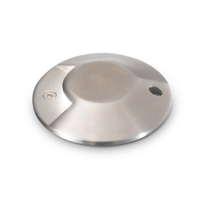 Ideal Lux Rocket-1 3000K LED Recessed Outdoor Ground Light in Brushed Steel Finish