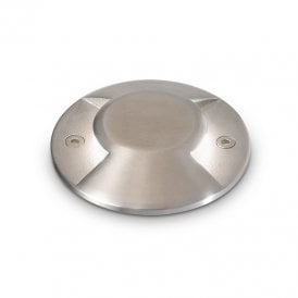 Rocket-2 3000K LED Recessed Outdoor Ground Light in Brushed Steel Finish