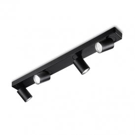 Rudy 4 Light Spotlight Bar in Black Finish