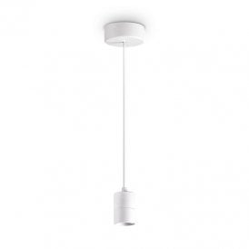 Set Up Single Light Pendant in White Finish