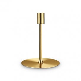 Set Up Single Light Small Table Lamp in Brushed Brass Finish