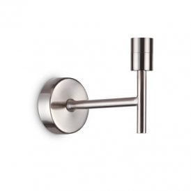Set Up Single Light Wall Fitting in Satin Nickel Finish