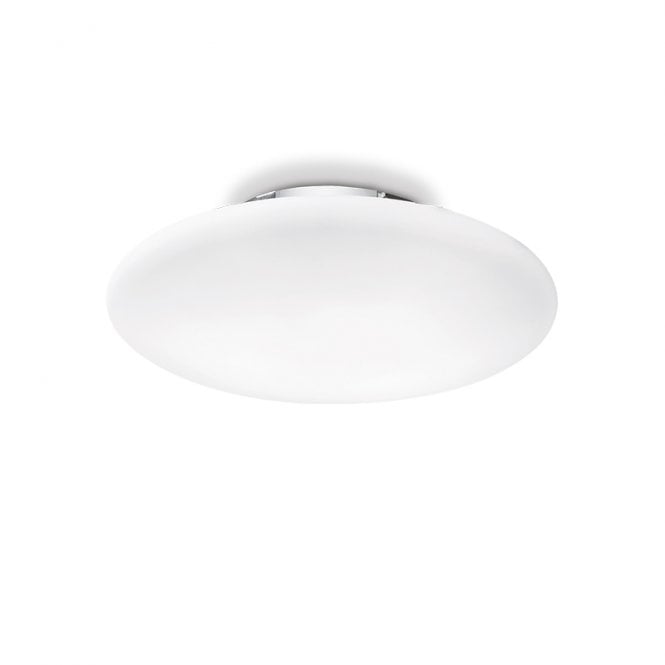 Ideal Lux Smarties 2 Light Small Flush Ceiling Light in a White Finish