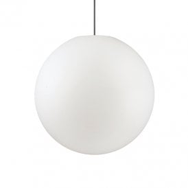Sole Large Single Light Ceiling Pendant in an Opal Finish