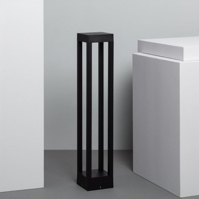 Iluzzia  60cm Irlaya LED Outdoor Bollard Light In Black Finish