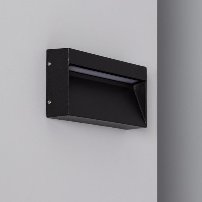 Iluzzia  Columbia Surface Mounted Warm White LED Outdoor Brick Light In Black Finish