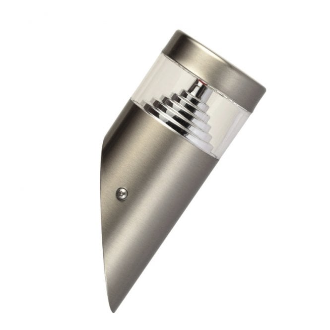 Iluzzia Inti 6W Warm White LED Stainless Steel Wall Light In Brushed Chrome Finish