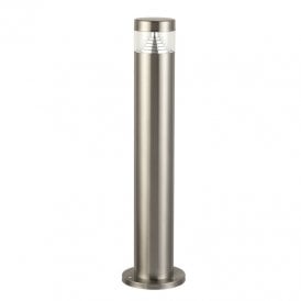 Iluzzia Inti Inox 50cm Warm White 6W LED Outdoor Post Light In Stainless Steel Finish