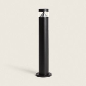 Iluzzia Inti Inox 6W Warm White LED 50cm Outdoor Post Light In Black Finish