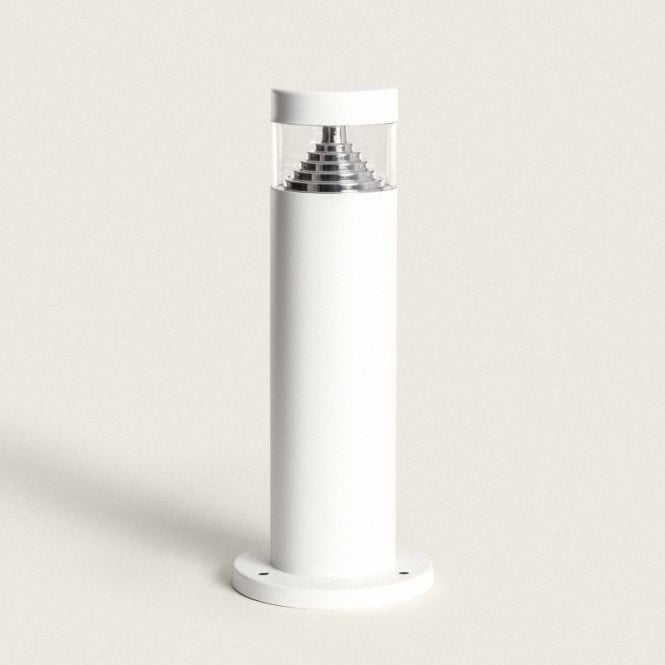 Iluzzia Inti Outdoor 6W Warm White LED 30cm Post Light In White Finish