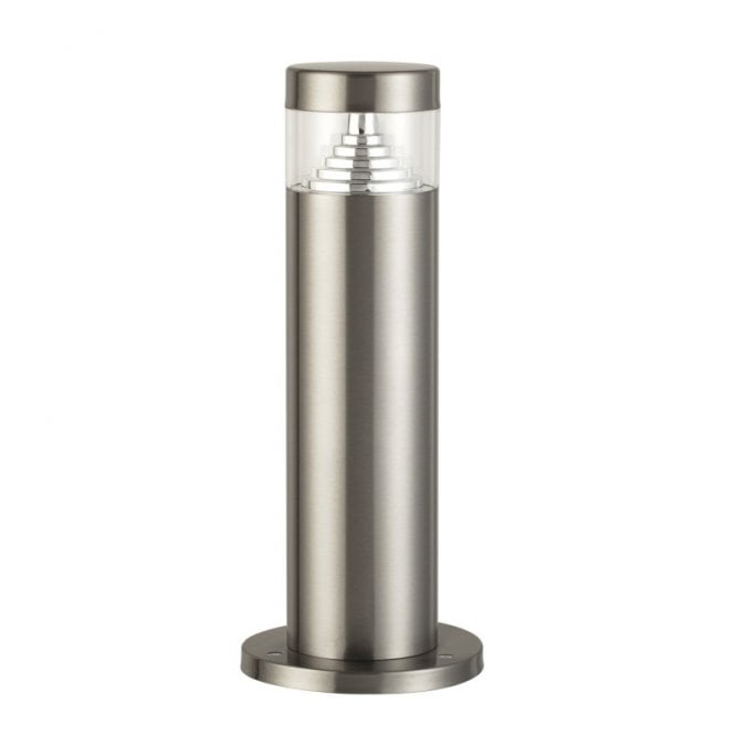Iluzzia Inti Outdoor 6W Warm White LED Post Light In Stainless Steel Finish