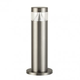 Iluzzia Inti Outdoor 6W Warm White LED Post Light In Stainless Steel Finish