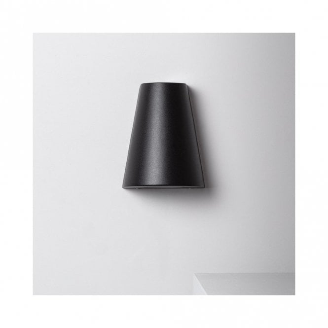 Iluzzia  Magna Outdoor Up & Down Wall Light in Black Finish