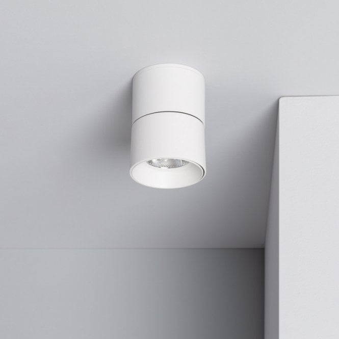 Iluzzia  New Onuba 7W Aluminium Round Cool White LED Ceiling Spotlight In White Finish