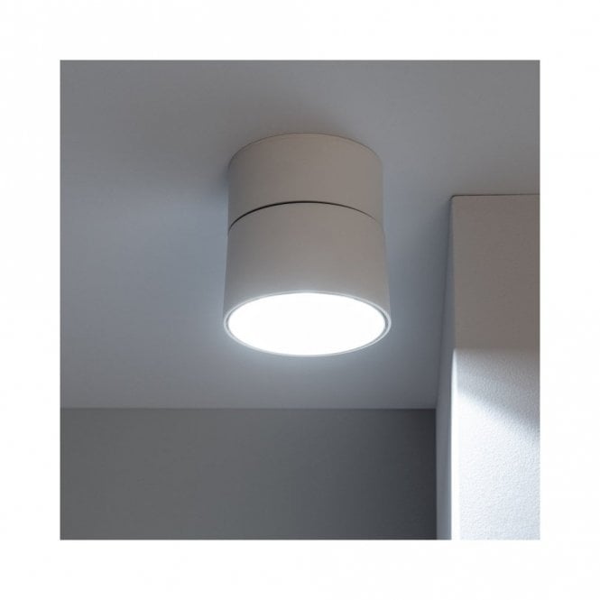 Iluzzia Onuba 30W Cool White LED Single Spotlight Fitting in White Finish