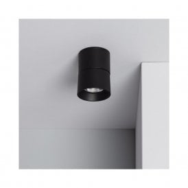 Iluzzia Onuba 7W Warm White LED Single Spotlight Fitting in Black Finish