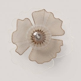Iluzzia Planella Glass Flush Wall Light - Gold
