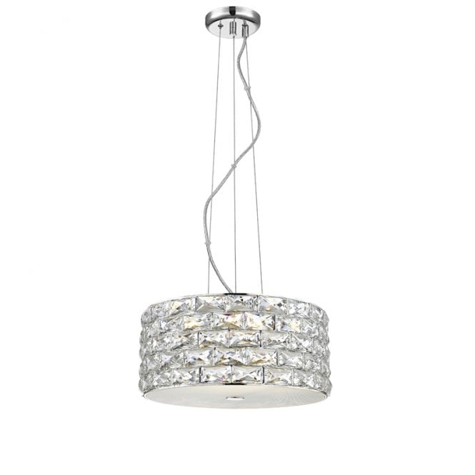 Impex Lighting Impex Aruba 4 light LED Crystal Chandelier In Polished ...